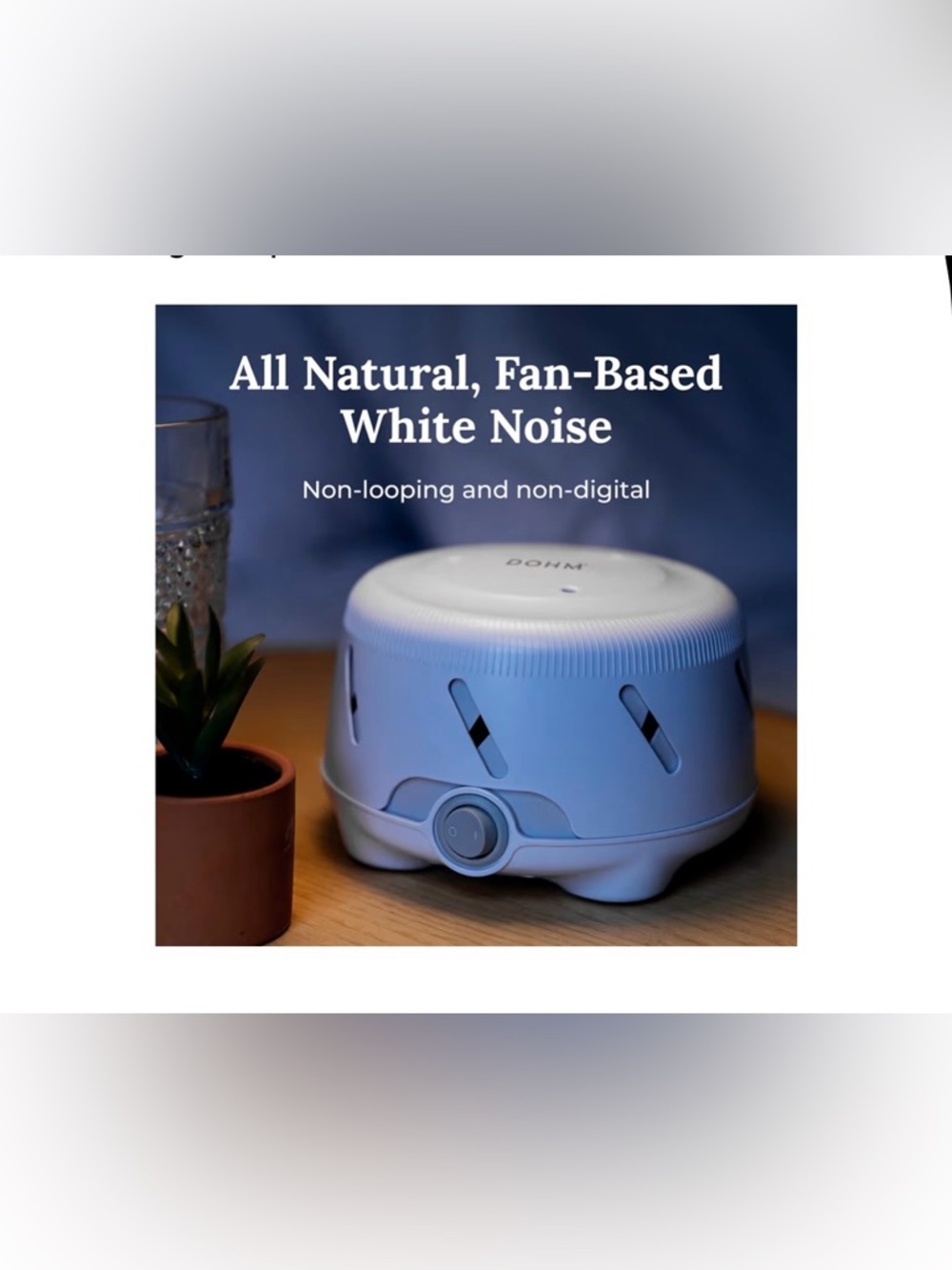 Yogasleep Dohm Uno White Noise Machine Portable Fan NEW White Noise - Picture 5 of 10